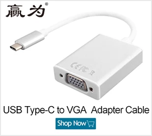 TPC0011Male USB 3.1 Type C USB-C to Female VGA Adapter Cable 10Gbps