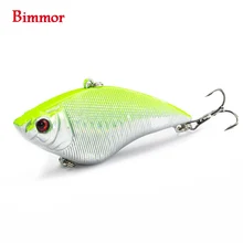 Bimmor 1PCS VIB Fishing Lure Medium Dive Wobble Floating 16 4g 7cm Hard Bait Crankbait Fish