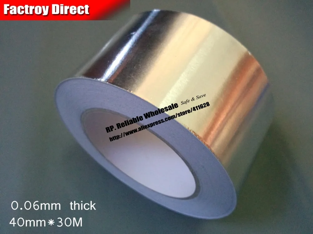 

(0.06 Thick) 40mm*30 metersSingle Sided Conductive Adhesive Copper Foil Tape Sticky Electromagnetic Wave Interference Shielding