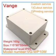 2 шт./лот формовочный экструзионный корпус IP65 АБС-пластик Материал Корпус diy коробка 115*90*55 мм настенный для уличное устройство