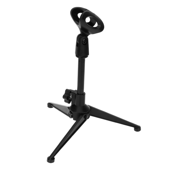 Professional Adjule Microphone Tripod Stand Bracket Foldable Professional Adjule Microphone Tripod Stand Bracket Foldable Desktop Table Tops Mic Plastic Tripods Holder Ilizer
