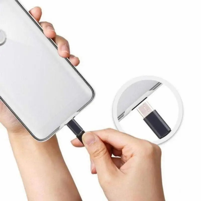 Hsmeilleur 3 шт. Type C адаптер Micro USB для Samsung S8 S9 Plus Note 8 MacBook Pro Oneplus 6 синхронизация данных