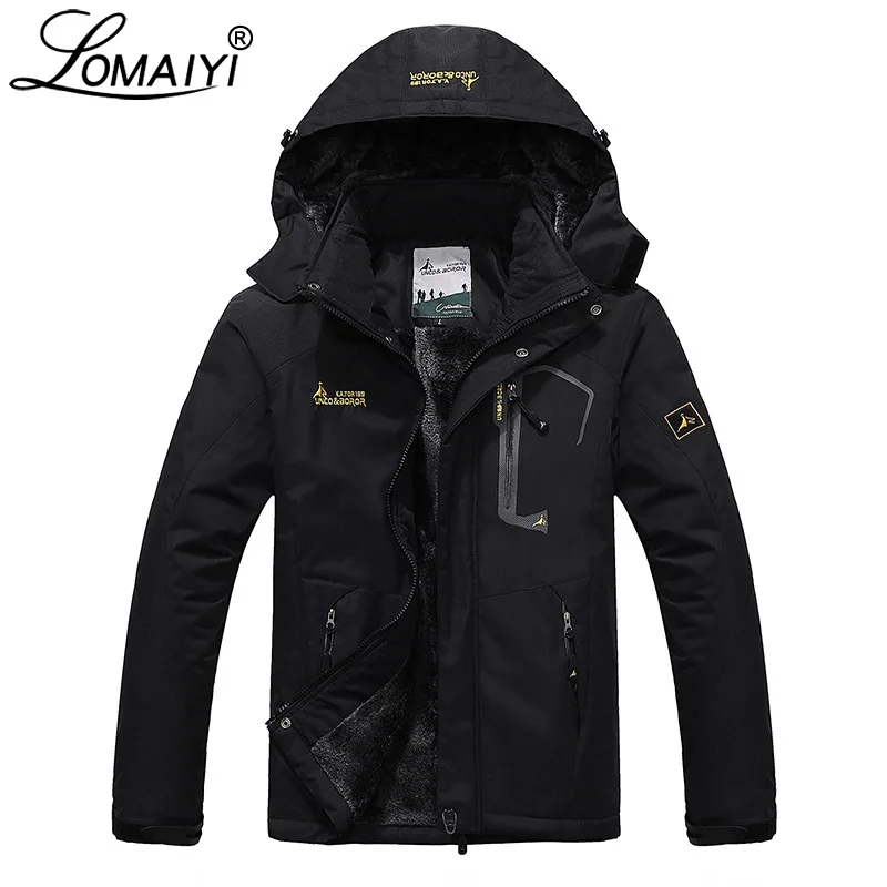 

LOMAIYI Plus Size Men's Winter Jacket Men Waterproof Windproof Parka Male Snow Defence Thick Coats Mens Warm Windbreaker AM178