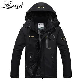 

LOMAIYI Plus Size Men's Winter Jacket Men Waterproof Windproof Parka Male Snow Defence Thick Coats Mens Warm Windbreaker AM178