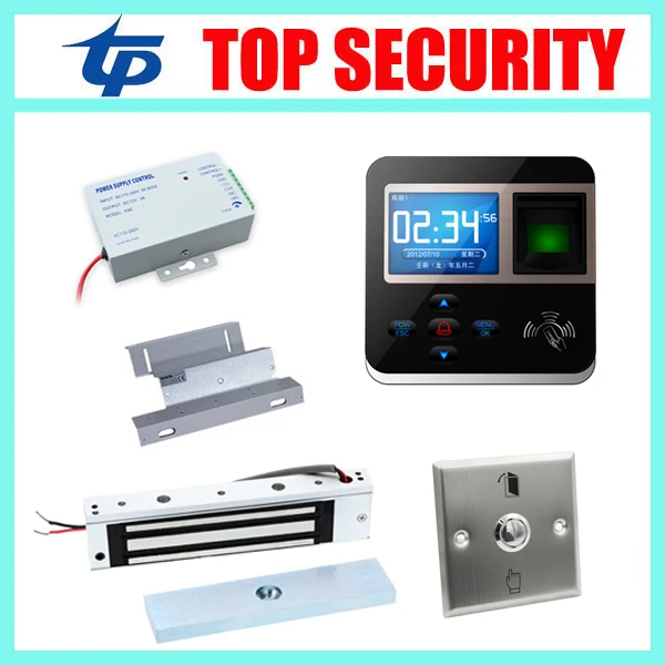 

DIY MINI size fingerprint and RFID card time attendance and door access controller system with 180KG/280KG em lock bolt lock