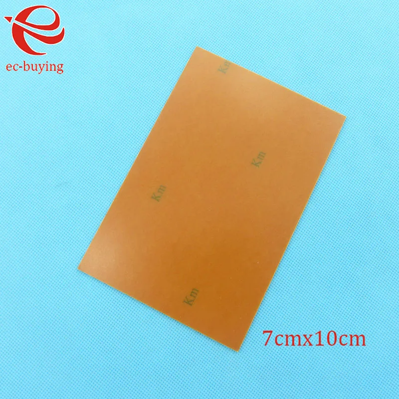 1Pc-10Pcs PF 베이클라이트 단면 PCB 보드 7*10 cm 7x10cm 1.4mm 에폭시 구리 도금 플레이트 라미네이트 CCL 전자 부품
