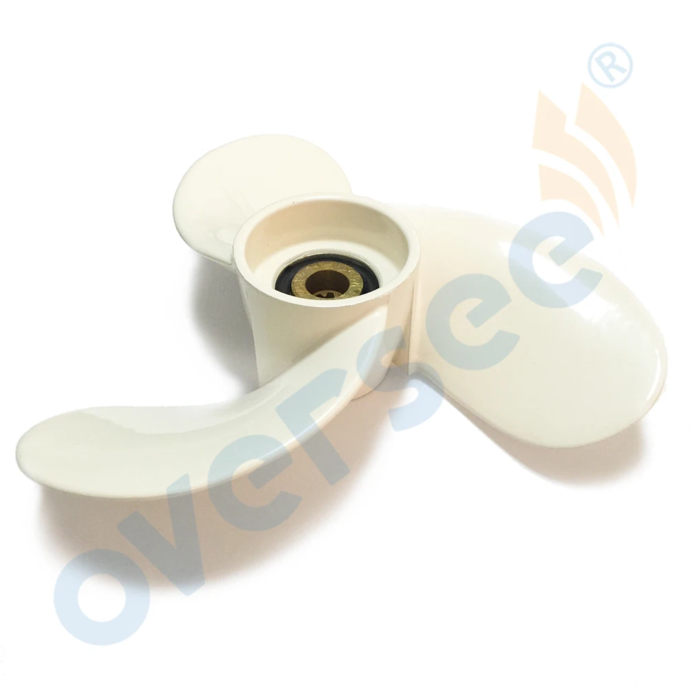Aluminum Propeller 7 1/4x6 F2.5A/3A 7-1/4x6 6L5-45943-01-EL 9 Spline For Yamaha 3HP Outboard Motor 6L5-45943