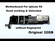 Without fingerprint Unlocked Original 32GB Mainboard For Iphone 5S motherboard,Whole Completed EU version With Full Chips board
