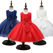 Princess Dress Girls Flower Ball Gown Wedding Party Baby Girl Clothes Kids New Year Dresses for Girls Christmas costumes 0-12yrs