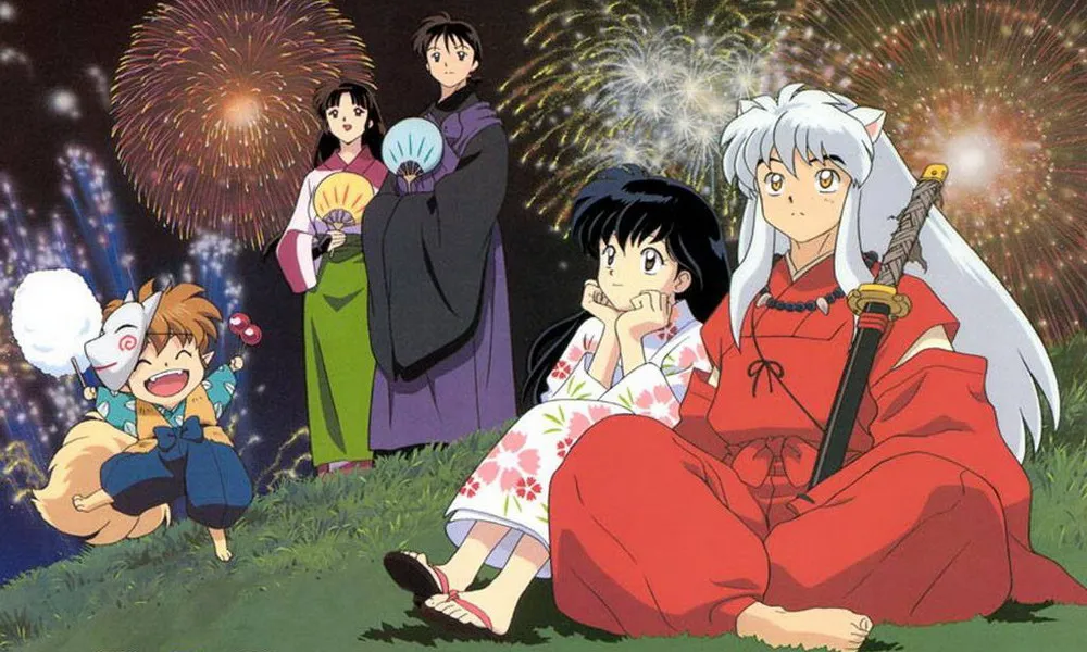 Детское однослойное мини одеяло InuYasha с аниме персонажами 95x55 см #38742|blanket blanket|anime
