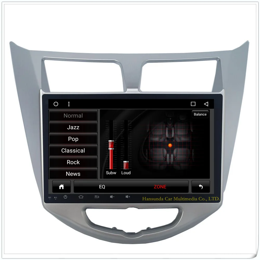 Best Android 6.0 HD 1024 X 600 Capacitive screen Car DVD For Hyundai Solaris /Accent  Verna with 3G 4G WIFI GPS free map mirror link 4