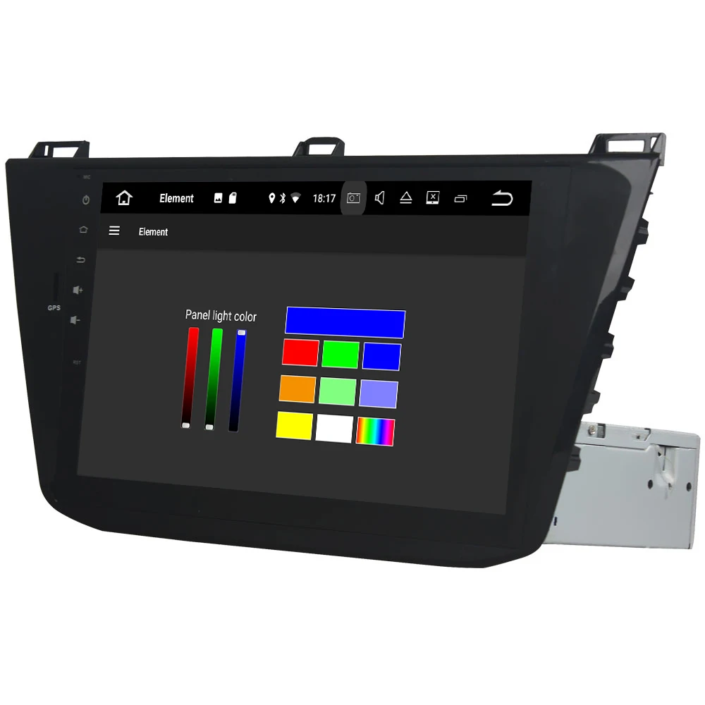 Excellent 10.1" IPS Octa Core 4G Android 8.1 4GB RAM 64GB ROM RDS FM Car DVD Player Radio GPS Glonass For Volkswagen VW Tiguan 2016-2018 2