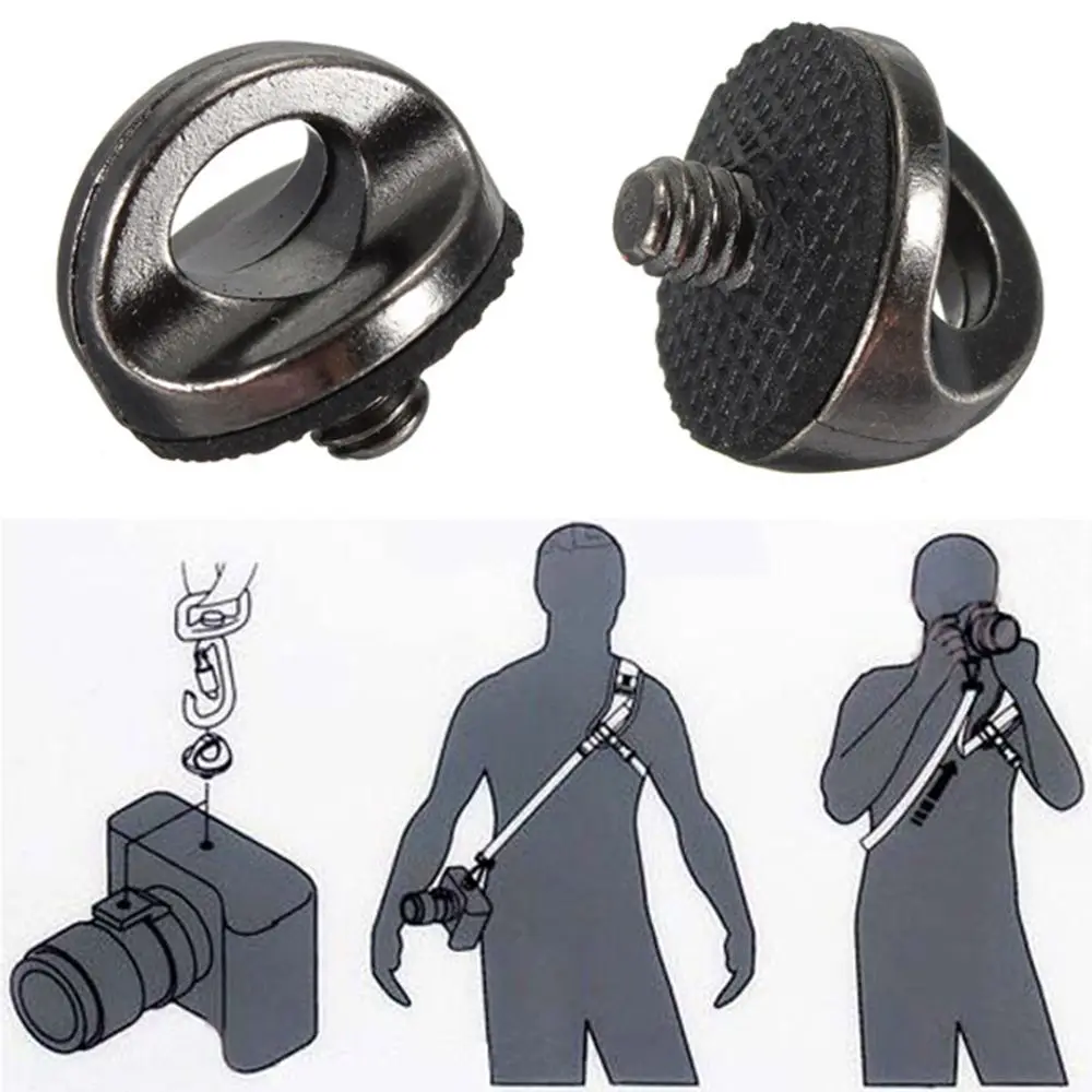 

Good Quality 1/4"Screw Connecting Adapter Alloy Camcorder Shoulder Adapter Nut For Camera Quick Rapid DSLR Sling Strap Camcorder