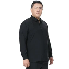 Дизайн, большие размеры, чистый цвет, 5XL, 6XL, 7XL, 8XL, деловая официальная одежда, рубашки для мужчин, модные, с длинным рукавом, черный, белый, фиолетовый