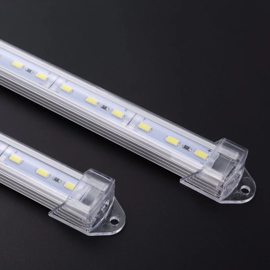 2X New 50cm Cold White Car LED Strip Light 5630 36 LEDs Car Interior Strips Lamp Bar for Van Caravan Trailer Boat Lights DC 12V