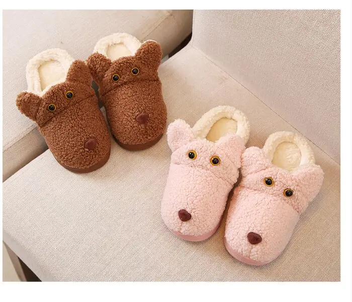 Inverno de lã Não-slip de Algodão Chinelos para Presentes Novo Macia Chinelo Interior Quarto Divertido Chinelos 2020 5 Home & Garden