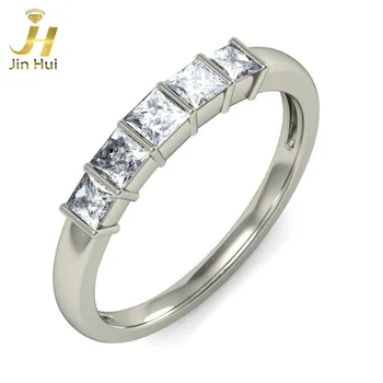 

Jinhui Women The Alfons Band Solid 18K White 750 Gold 0.474CT Natural Diamond Jewelry Free Engraving