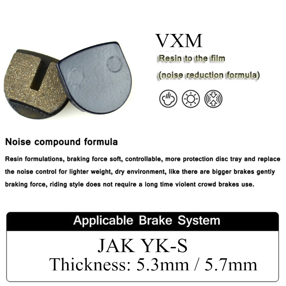 Vxm 2 زوج دراجة خط سحب قرص الفرامل mtb jak yk-s دراجة قرص الفرامل منصات الراتنج دراجة أجزاء