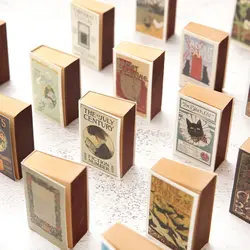 122 листов мини блокнот для заметок креативный Matchbox Ретро ноутбук может порвать Липкие заметки Kawaii закрепленный блокнот офисные школьные