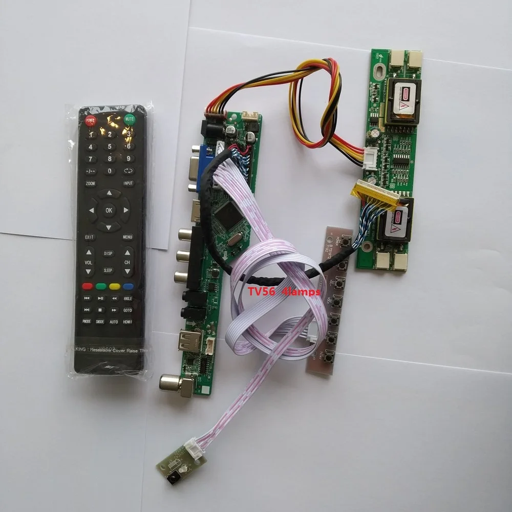 for M236H1-L08 4 lamps Digital Signal VGA AV 1920X1080 23.6" kit Module New LCD HDMI 30pin Controller Driver Board TV USB