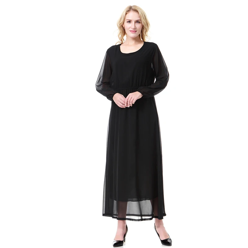 

Islamic Women Maxi Dress Middle East Moroccan Arab Clothing Ramadan Tunic Muslim Abaya Long Sleeve Robe Gowns Jalabiya Vestidos