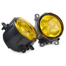 beler 2pcs Highlighted LED Fog Light Lamp with Yellow Lens Replacement 33900-T0A-A01 for Ford Focus Acura Honda Subaru Nissan