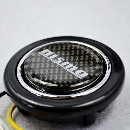 

Carbon Fibre Emblem ABS Steering Wheel Horns Button for Nissan nismo