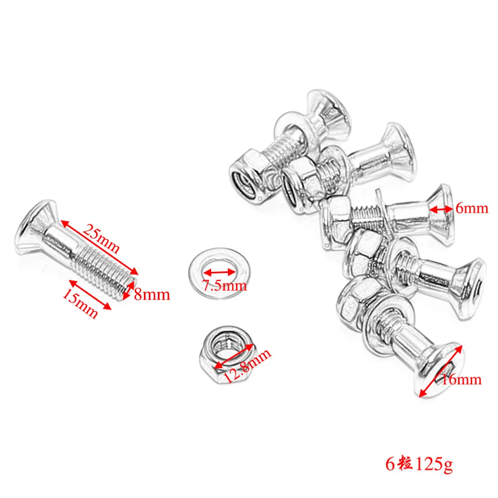 6 шт. мотоциклетные болты ведущего колеса M8x30mm винты гайки шайбы для Honda CR125R CR250R CR500R KTM 125 EXC Suzuki Yamaha YZ250 YZ125