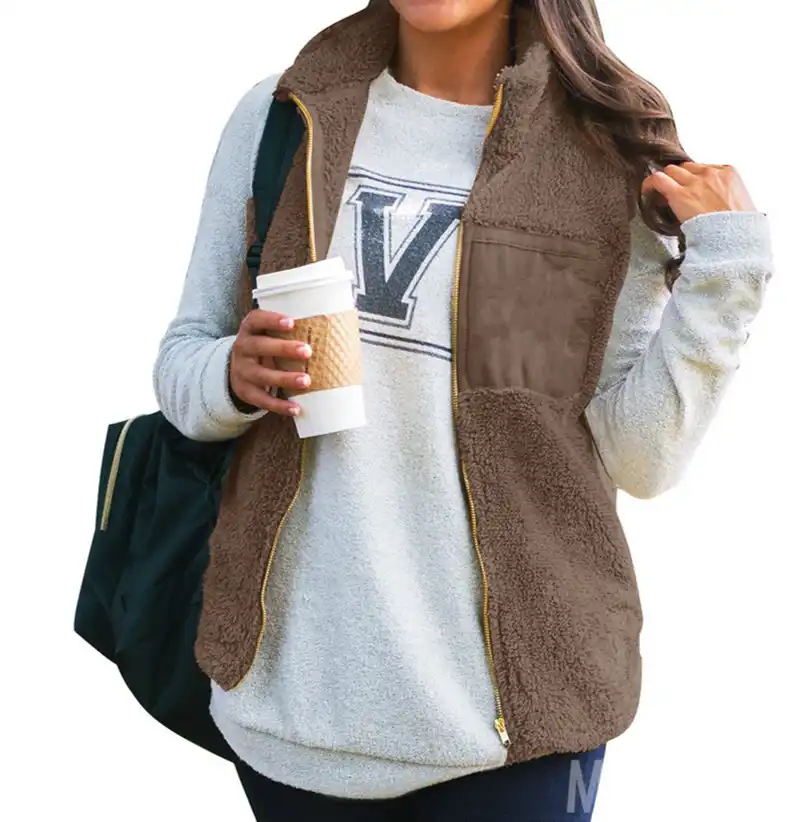 zip up sherpa jacket