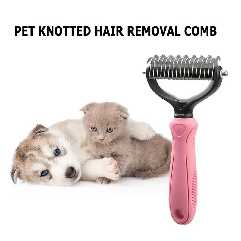 Pet Cat собака кисточки Professional большой товары для собак открытым узел Грабли ножи Pet Уход за лошадьми продукты собака открытый узел гребень