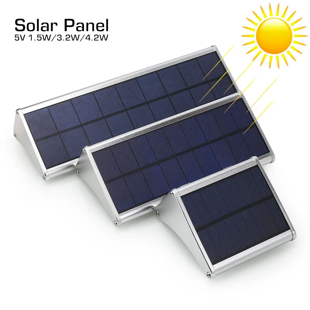 Sensor de Movimento Muro do Jardim Solar à Prova Iluminação ao ar Leds Super Brilhantes Lâmpadas Solares Radar Ip65 Luz Levou Energia d’ Água Livre 60 48 24leds