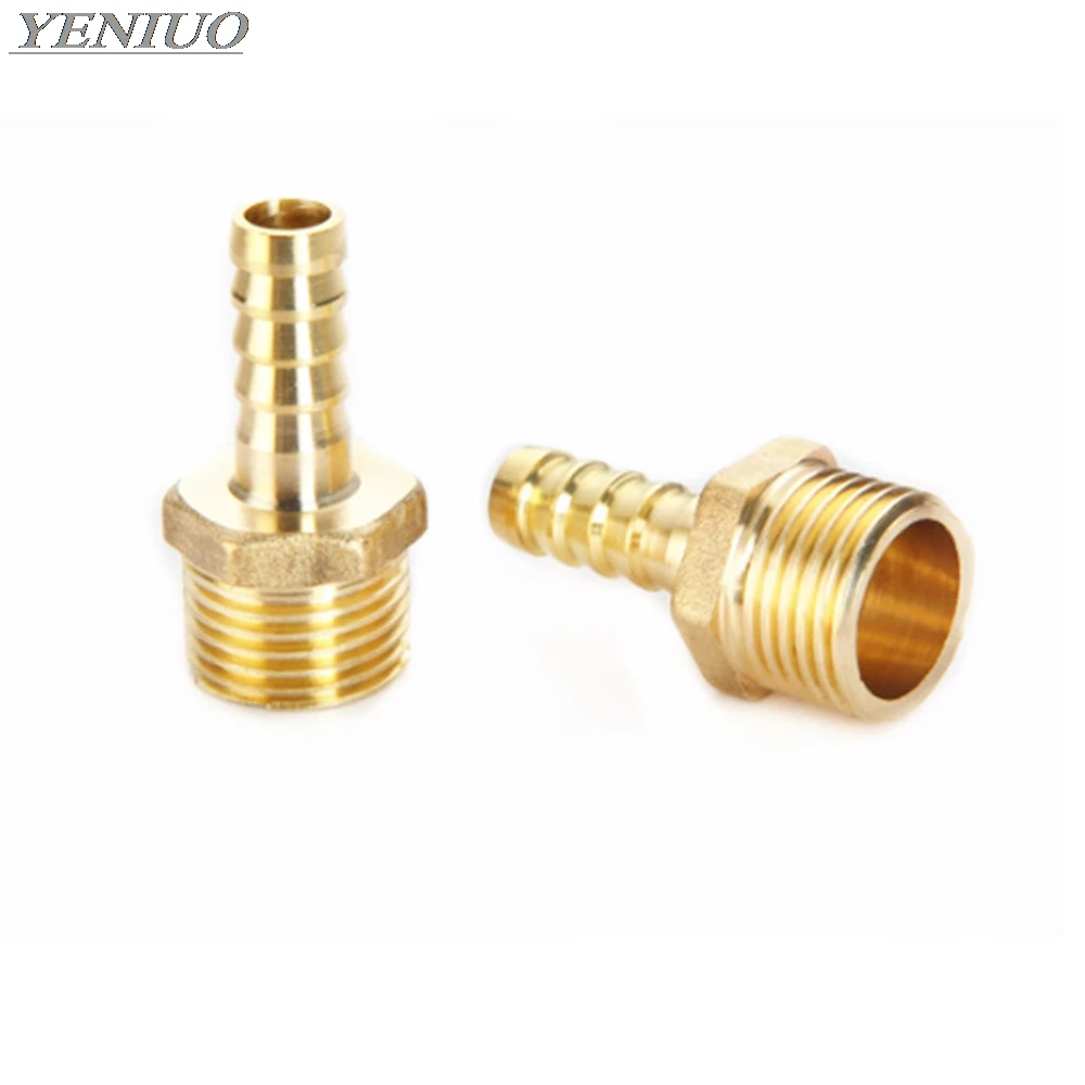 

Brass Pipe Fitting 4mm 6mm 8mm 10mm 12mm 19mm Hose Barb Tail 1/8" 1/4" 1/2" 3/8" BSP Male Connector Joint Copper Coupler Adapter