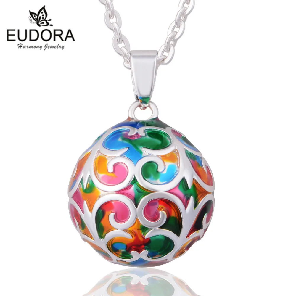Harmony Bola 22mm Fashion Pattern Chime Ball Pendant with 45inch chain Necklace Prengnacy Ball