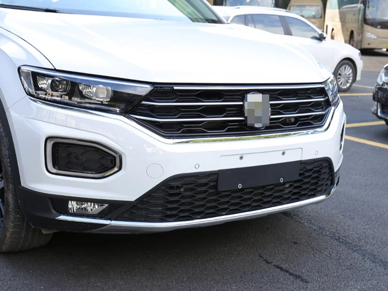 Для VW T roc Troc 2017 2018 2019 автомобильный передний нижний бампер молдинг гонки гриль