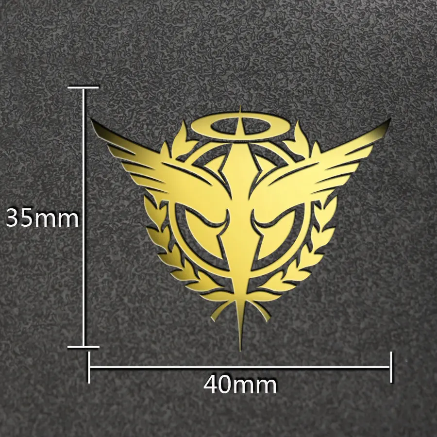 

15pc/lot AC Eco-friendly Waterproof GUNDAM Anime 3D Metal Adhesive Decal Sticker For Phone Laptop Car AC Fan Kid DIY Sticker Toy