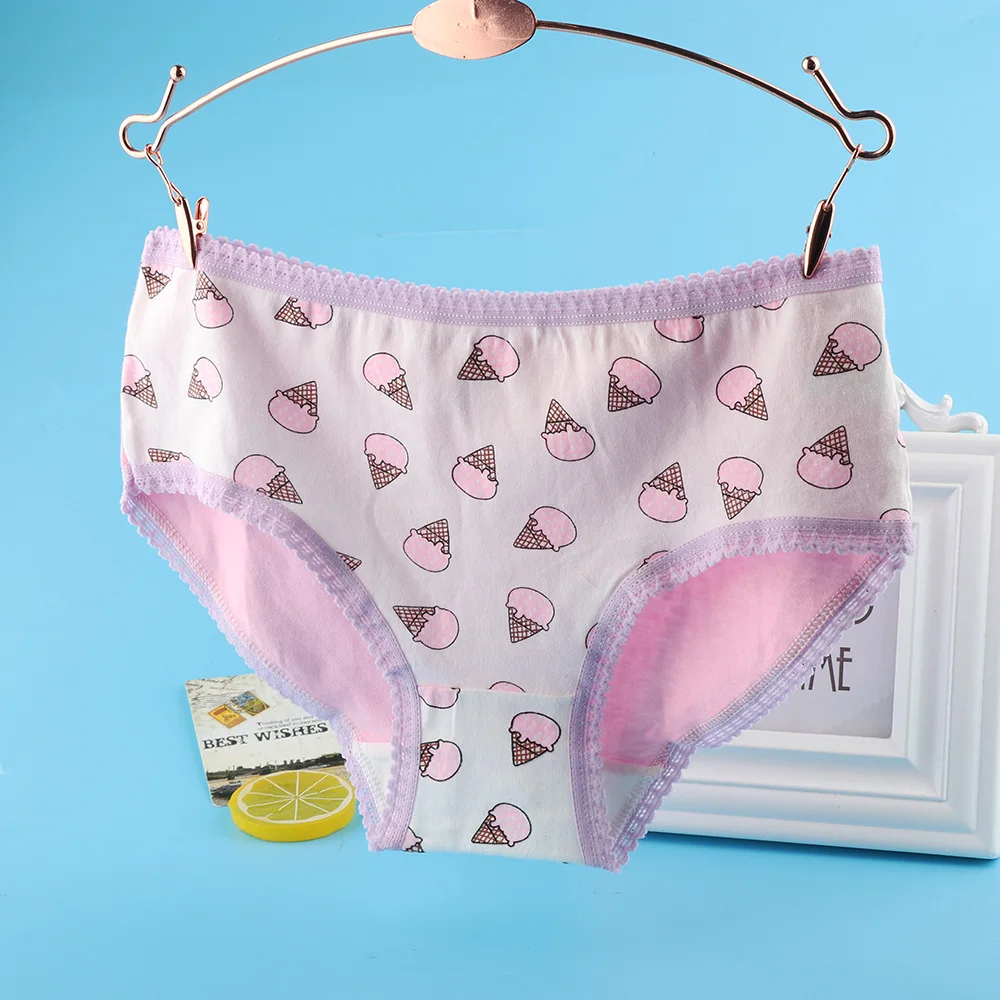 1PC Women Sexy Briefs Underwear Ice Cream Cute Intimates Seamless Knickers Panties Lingerie
