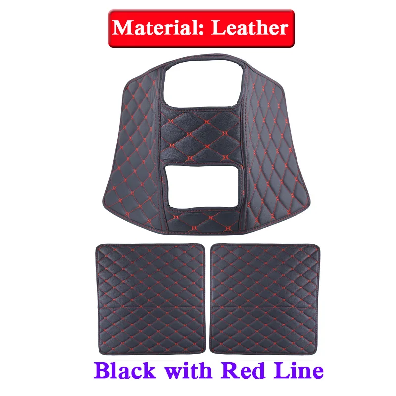 QCBXYYXH кожаные задние сиденья защита от ударов коврик для KIA KX5- автомобильные наклейки интерьер анти-удар коврик автомобильный стиль - Название цвета: Красный