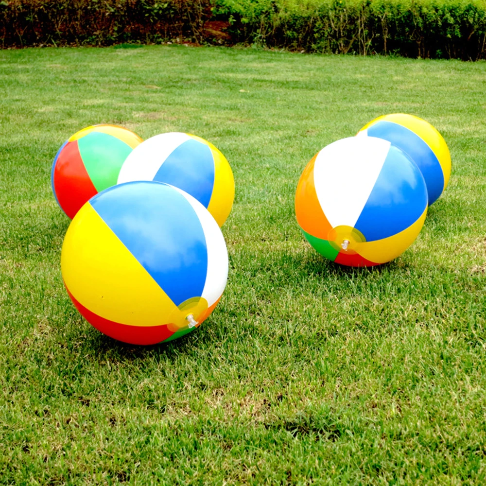 Надувной пляжный мяч ПВХ водяные шары радужные цветные шары летние пляжные игрушки для плавания Новое поступление Прямая поставка