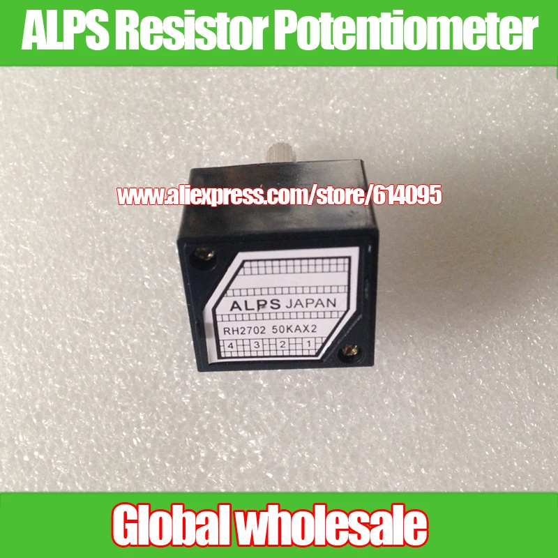 1 шт. резистор ALPS Stepper двойной экспоненциальный потенциометр громкости RH2702 50KAx2