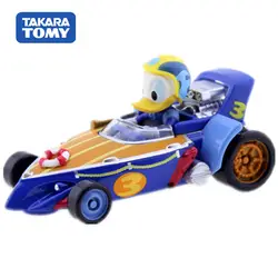 Takara Tomy disney Motor Cab Cruiser Дональд литая металлическая модель гоночная Игрушка коллекция автомобилей подарок детские игрушки новинка