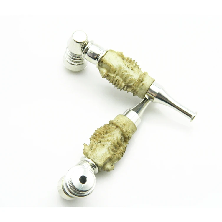 2 шт./лот смола в стиле морепродуктов с металлической трубкой для курения табака