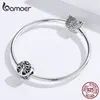 Bamoer – bracelet à breloques en argent Sterling 925, breloques rondes, arbre familial, pour femmes, gravé pour toujours, amour, Design SCC1259, 2022 ► Photo 3/6