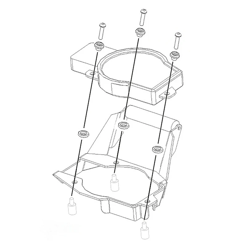 New for KTM 1050 1090 1190 Adventure ADV Motorcycle Instrument GPS Mount Mounting Adapter Holder Bracket Orange Black (4)
