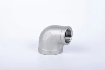 

304 Stainless Steel Reducing Elbow 90 Degree, 1" BSPT to 1/2" BSPT Thread Female x Female-Pipe Fitting