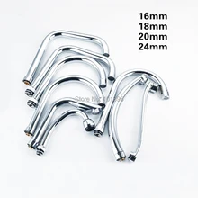 Роскошный высококачественный металлический материал хромированная отделка J Форма кухонного крана носик