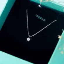 По-настоящему. Ювелирные изделия из стерлингового серебра 925 пробы, 3 мм, зубцы, белые, CZ, пасьянс, Круглый, Tinny, ожерелье, подвеска, талисманы на удачу, GTLX571