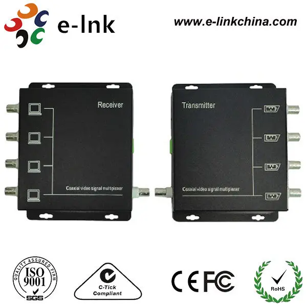

4 Channel analog video multiplexer/Coaxial video transmitter/CCTV multiplexer by coaxial