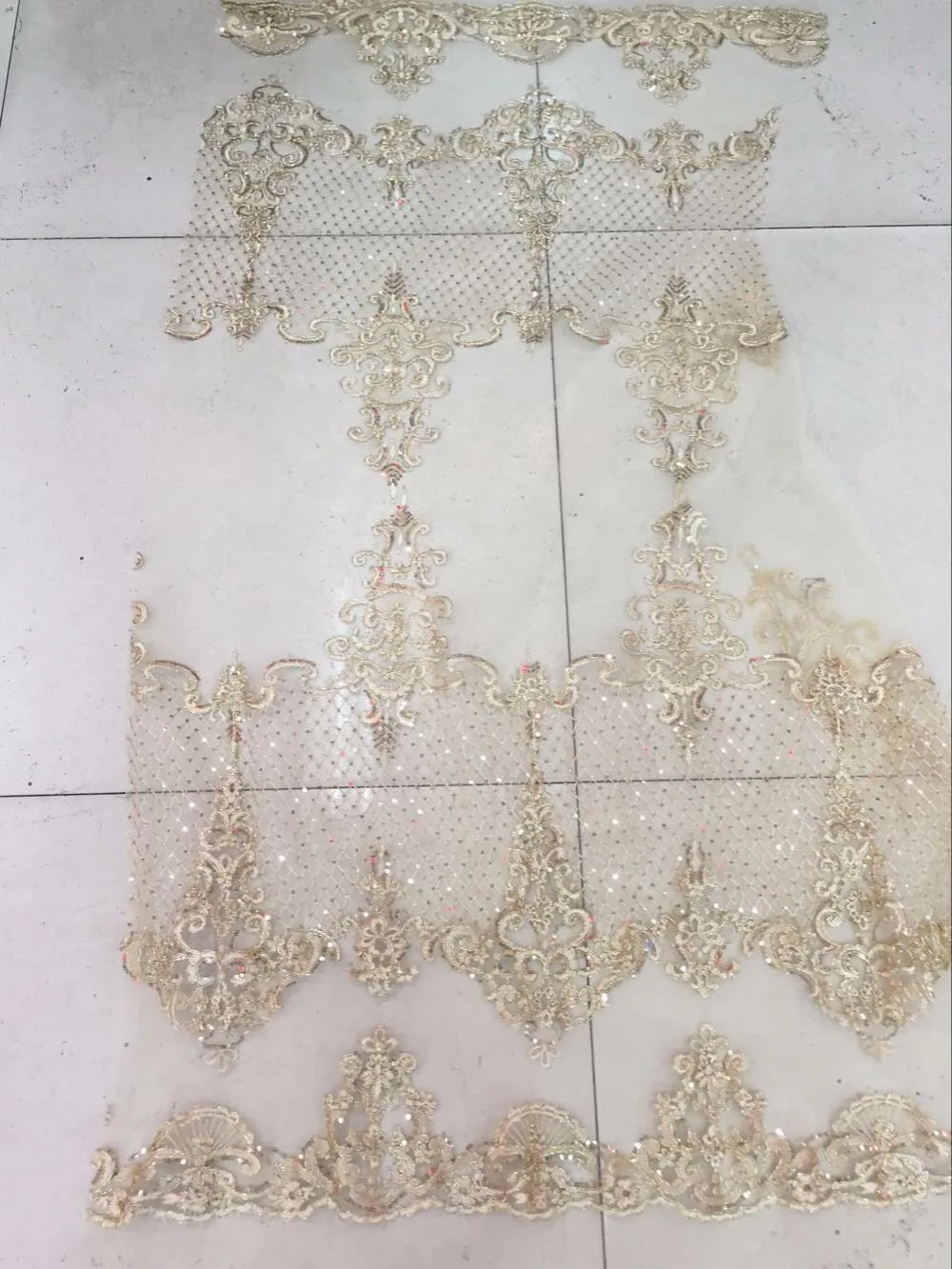 Нигерийские Свадебные ткани CiCi-6106 с блестками для высококачественной ткани французская кружевная тесьма