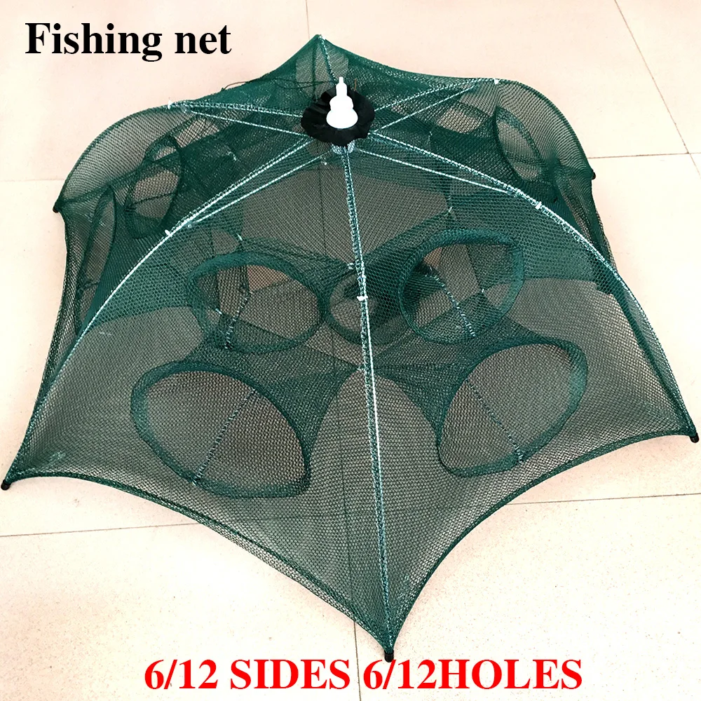 

Newest Automatic Folding Fishing Net Shrimp Cage Nylon Foldable Crab Fish Trap Cast Net Cast Folding Fishing Network