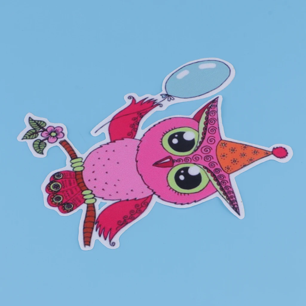 Owl Iron On Patches, Embroidered Appliques DIY Accessory Decoration & Repair for Clothing Backpacks Jeans Caps Shoes